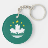 Macau-vlag Sleutelhanger (Achterkant)