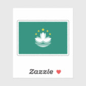 Macau-vlag Sticker (Vel)