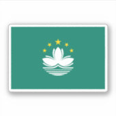 Macau-vlag Sticker (Voorkant)