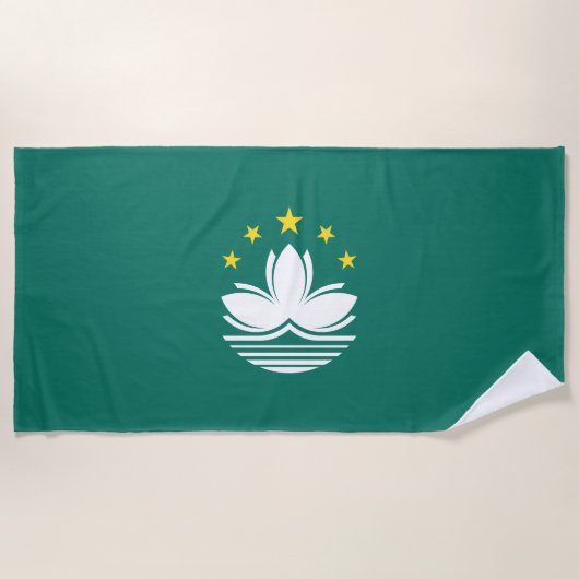 Macau-vlag Strandlaken (Voorkant)