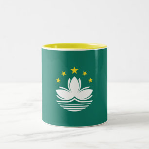 Macau-vlag Tweekleurige Koffiemok