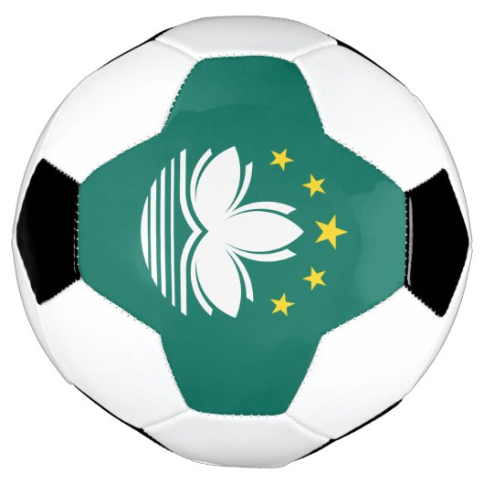 Macau-vlag Voetbal (Gedraaid)