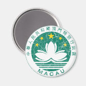 Macau-wapenschild Magneet (Voorkant / Achterkant)