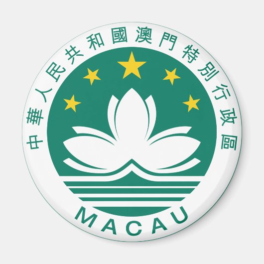 Macau-wapenschild Magneet (Voorkant)