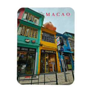 Macau winkels uitzicht koelkastmagneet magneet