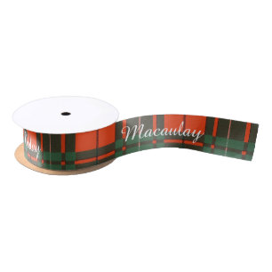 Macaulay clan Pset Scottish tartan Lint