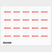 Macaulay Stamp Ronde Sticker (Vel)