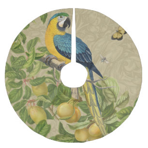 Macaw Blue Yellow Tropical Oerwoud Antiek Kerstboom Rok