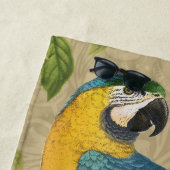 Macaw Blue Yellow Tropical Oerwoud Antiek Strandlaken (In situ)