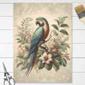 Macaw Botanische Schilderij Decoupage Tissuepapier
