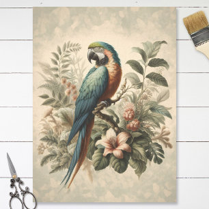  Macaw Botanische Schilderij Decoupage Tissuepapier