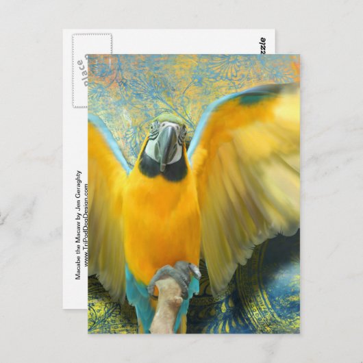 Macaw Briefkaart (Voorkant / Achterkant)