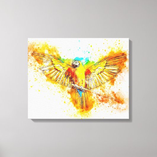 Macaw Canvas Afdruk (Voorkant)