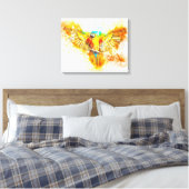 Macaw Canvas Afdruk (Insitu (Slaapkamer))