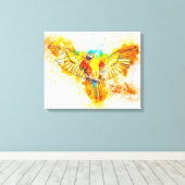 Macaw Canvas Afdruk (Insitu (Houten vloer))