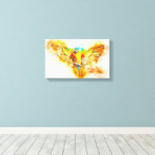 Macaw Canvas Afdruk (Insitu (Houten vloer))