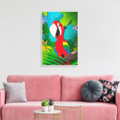 Macaw Canvas Afdruk (Insitu (Woonkamer))