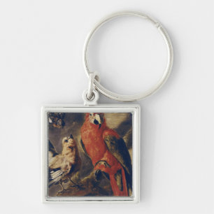 Macaw en Bullfinch Sleutelhanger