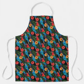 Macaw en Hibiscus Pattern Schort (Voorkant)
