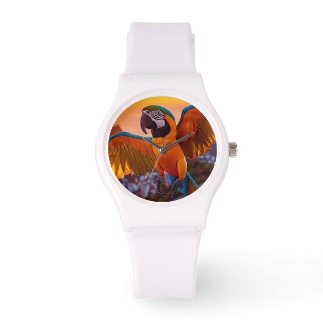 Macaw Horloge (Voorkant)