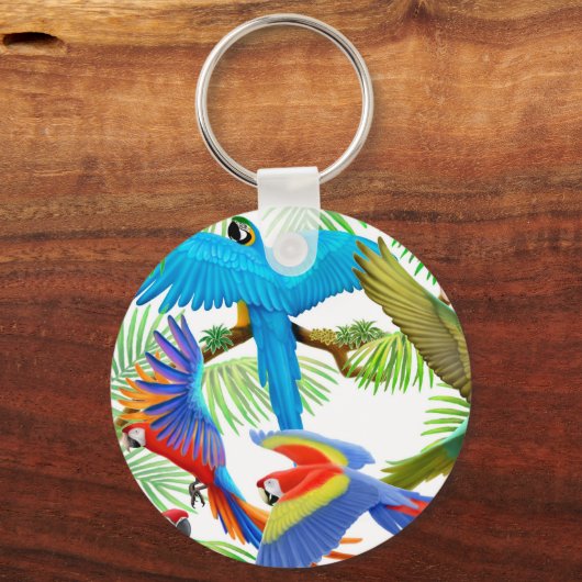 Macaw Oerwoud Sleutelhanger (Voorkant)