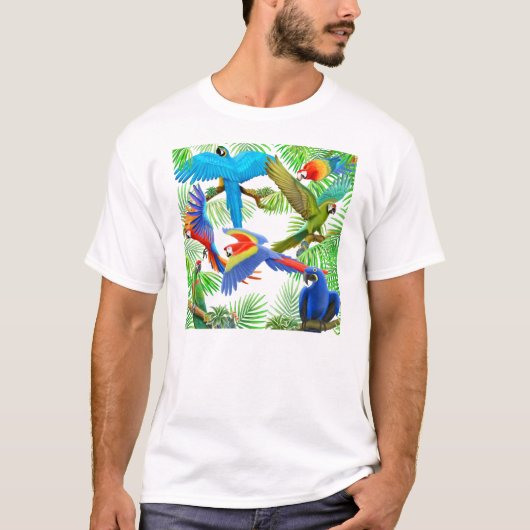Macaw Oerwoud T-Shirt (Voorkant)