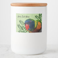 Macaw papegaai Kleurrijke veren Rode snavel Plante