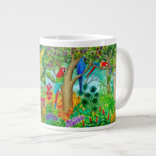 Macaw Parros Jungle Art Jumbo Mug