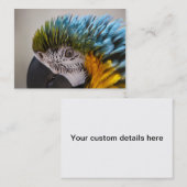 Macaw Parrot - Carte de visite (Devant / Derrière)