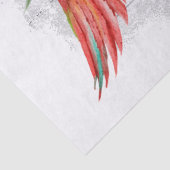 Macaw Parrot Eucalyptus Waterverf Tissuepapier (Detail)