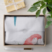 Macaw Parrot Eucalyptus Waterverf Tissuepapier (Geschenk)