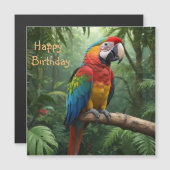 Macaw Parrot in het Oerwoud (Voorkant / Achterkant)