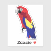 Macaw Parrot Laptop Phone Sticker (Vel)