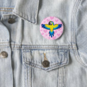 Macaw / Parrot Love Ronde Button 5,7 Cm (In situ)