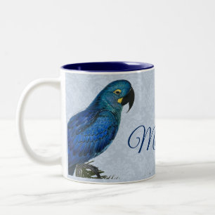 Macaw Parrot met Damask Tweekleurige Koffiemok