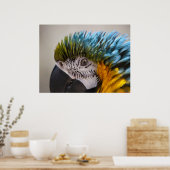 Macaw Parrot-portret - Kunstafdrukken Poster (Keuken)