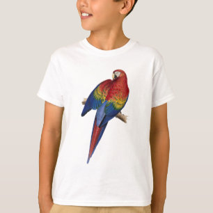 Macaw Parrot, rode, blauwe, groene vogel T-shirt