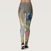 Macaw Parrot-vogel over de Leggings (Achterkant)