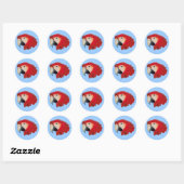 Macaw Parrot Vogel Stickers (Vel)