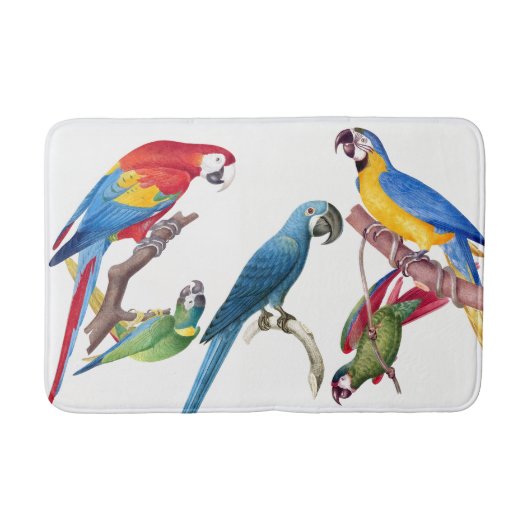 Macaw Parrot Vogels Dier Wildlife Bath Mat (Voorkant)