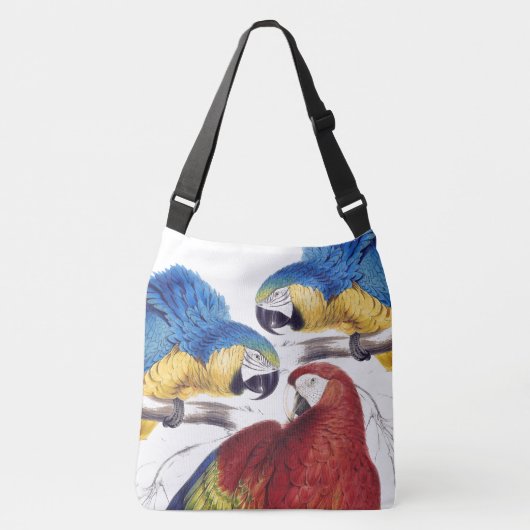 Macaw Parrot Vogels Wilde dieren Canvas tas (Voorkant)