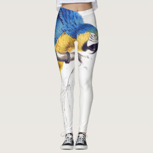 Macaw Parrot Wildlife over printlegging Leggings