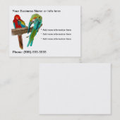 Macaw Parrots Birds Visitekaartjes (Voorkant / Achterkant)