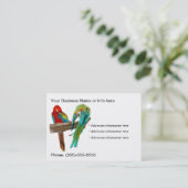 Macaw Parrots Birds Visitekaartjes (Staand voorkant)