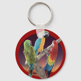 Macaw Parrots Sleutelhanger