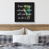 Macaw Quote Canvas Afdruk (Insitu (Slaapkamer))
