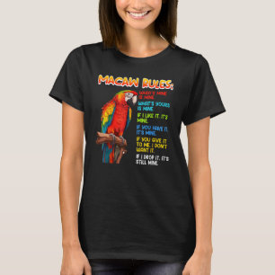 Macaw Regels Papegaai Macaws Vogel Macaw Pet T-shirt