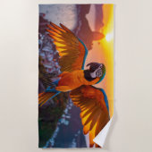 Macaw Rio De Janeiro Strandlaken (Voorkant)