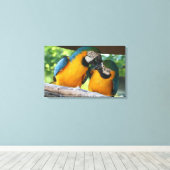 Macaws Canvas Afdruk (Insitu (Houten vloer))