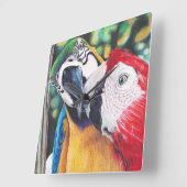 Macaws-klok Vierkante Klok (Hoek)